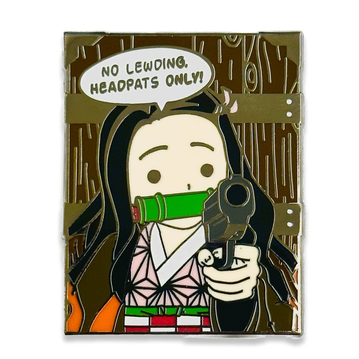 No Lewding, Head Pats Only enamel pin by Pinbuds