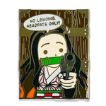 No Lewding, Head Pats Only enamel pin by Pinbuds