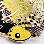 Non-Binary Scales Fish enamel pin, gold plating