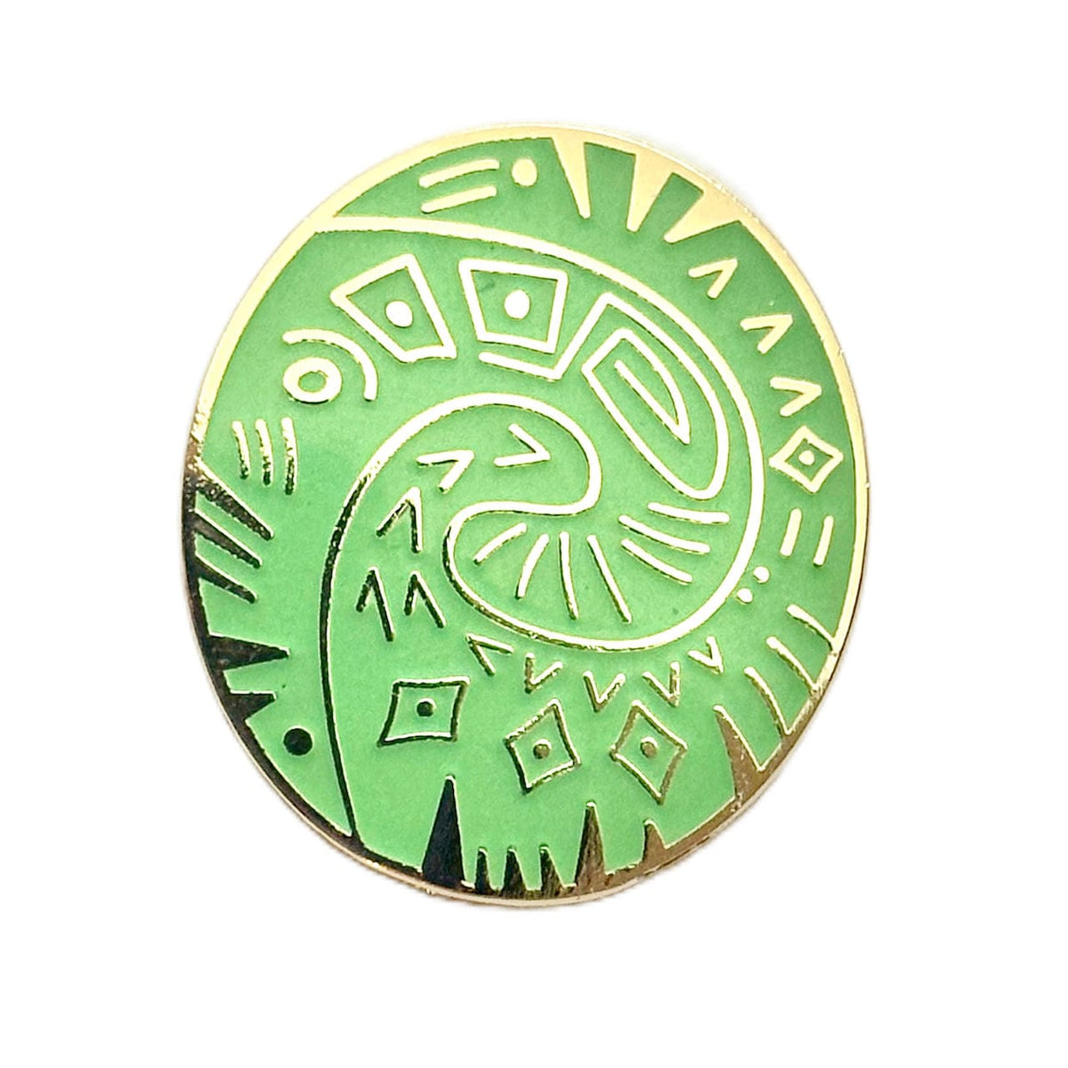 Ocean Heart Glow enamel pin by Pinbuds