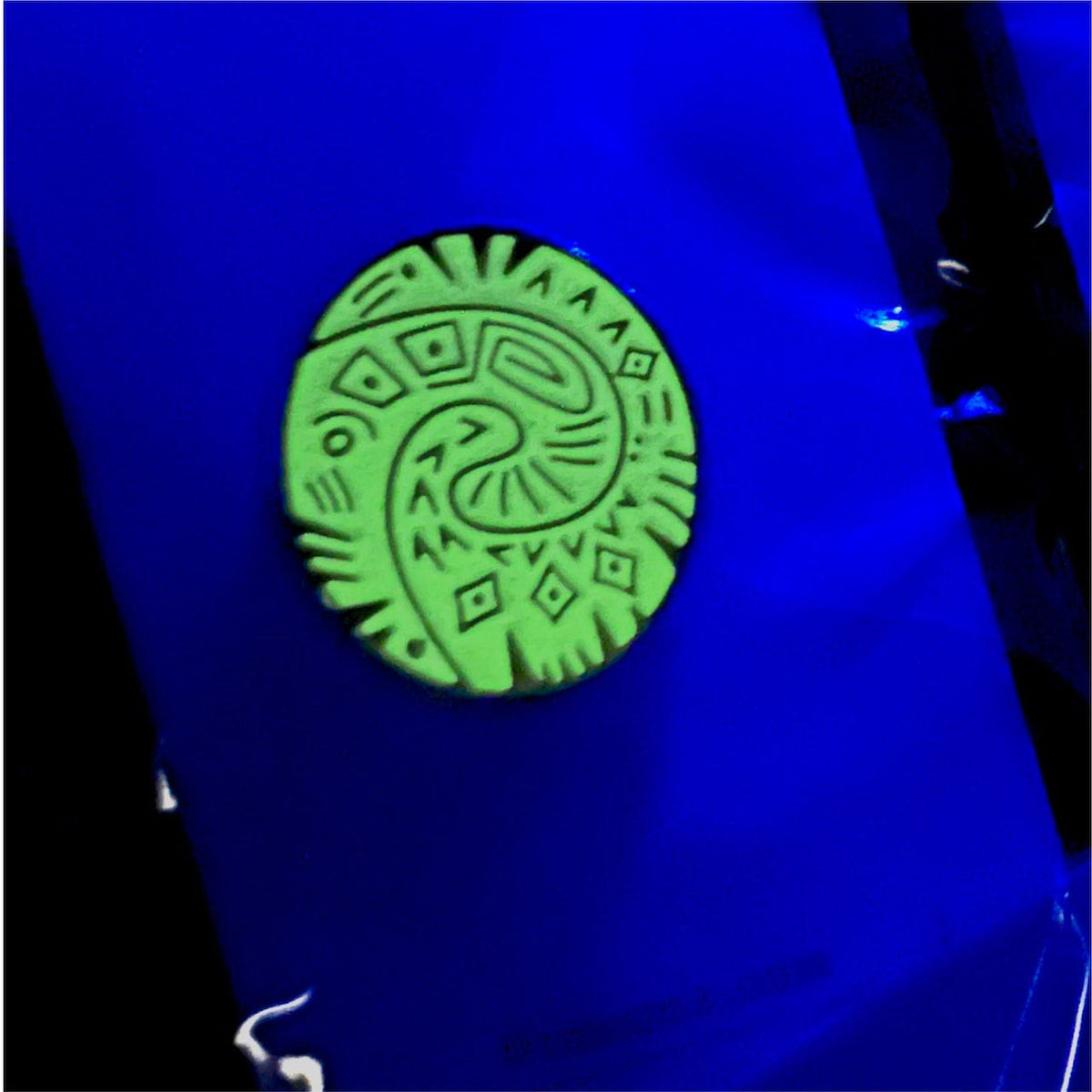 Ocean Heart Glow enamel pin, hard enamel
