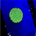 Ocean Heart Glow enamel pin, hard enamel