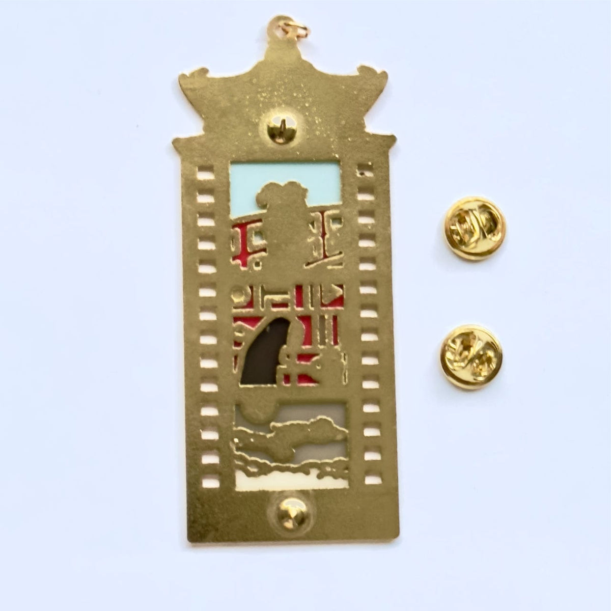 Lost Spirits Film Strip enamel pin, gold plating
