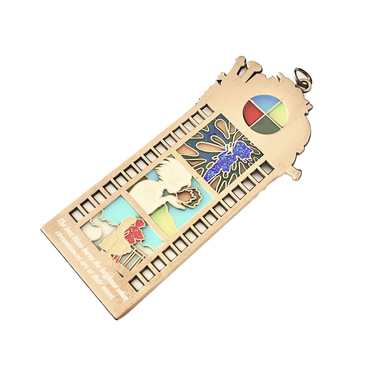 Lost Spirits Film Strip enamel pin, glow in the dark