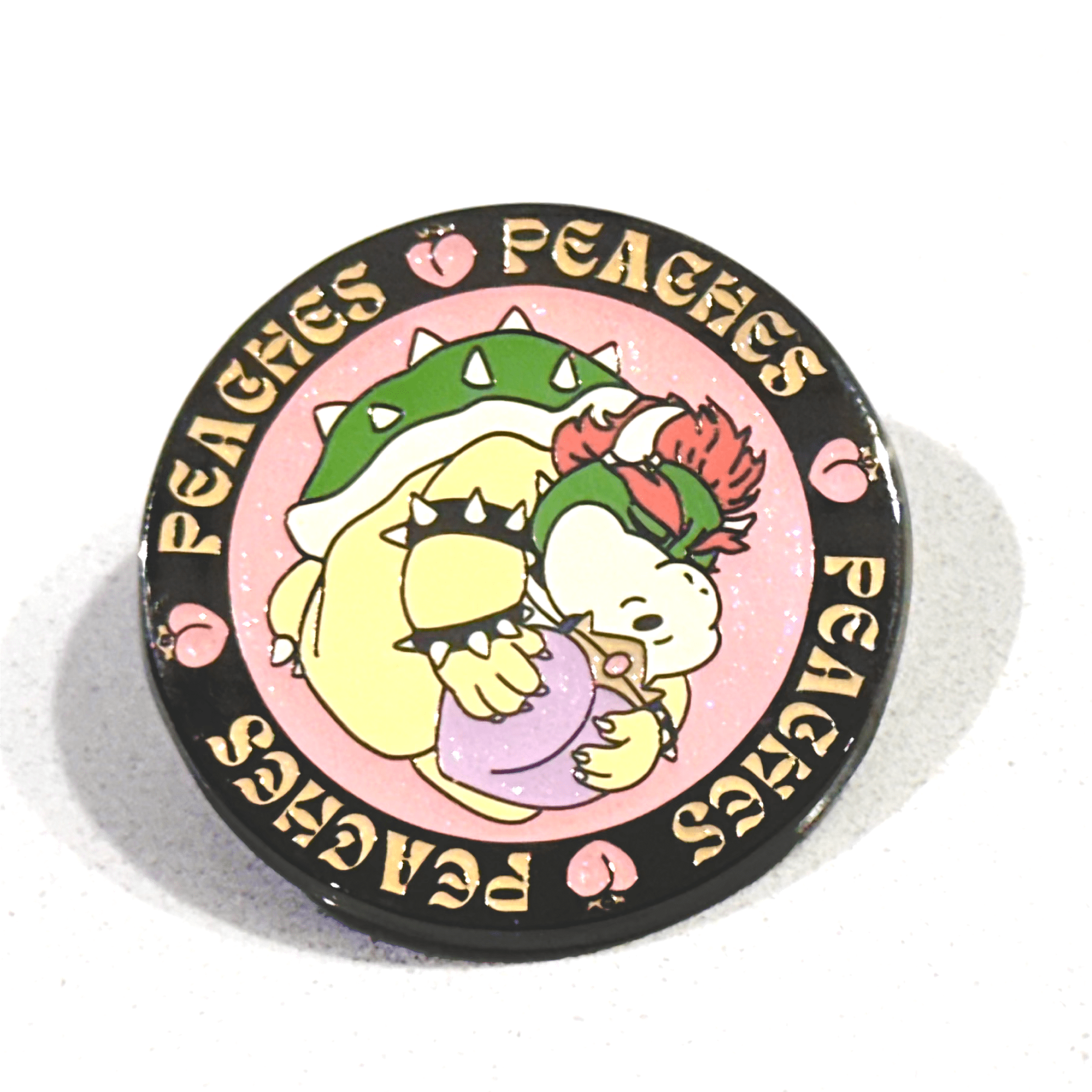 Pinbuds Enamel Pin (patreon) Peaches Bowser pin