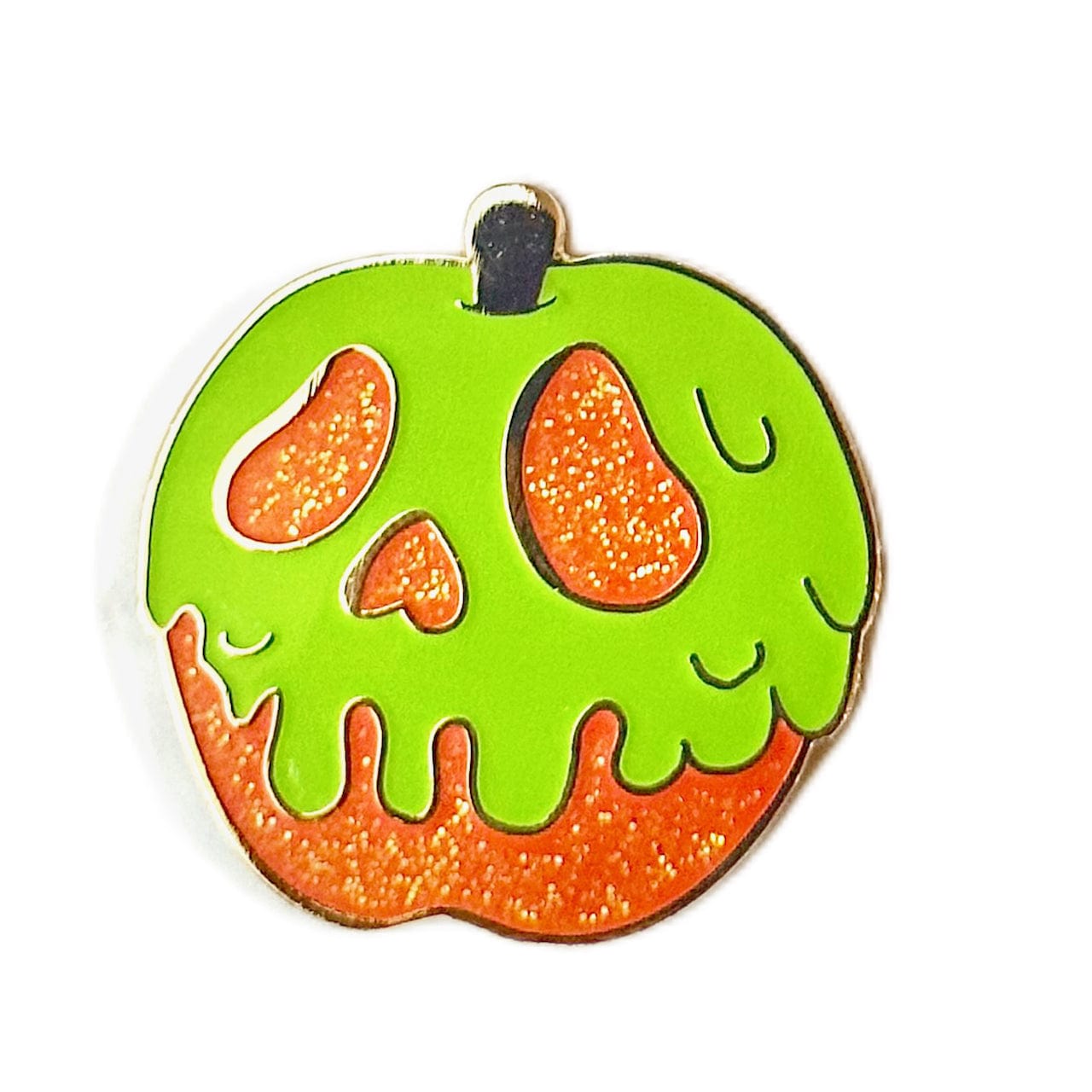 Pinbuds Enamel Pin (patreon) Poison apple pin (glow in the dark)