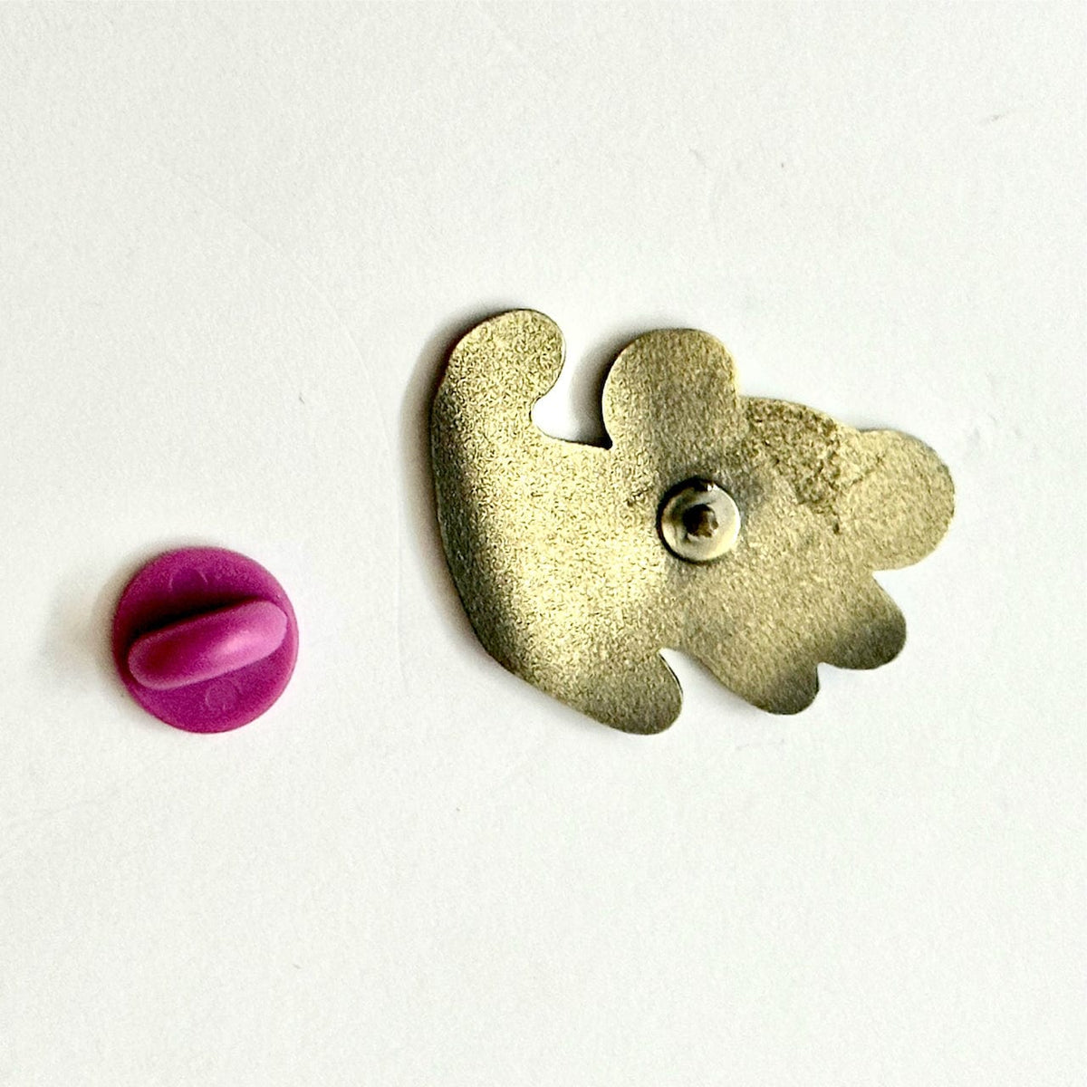 Lion Prince Symbol enamel pin, antique gold plating