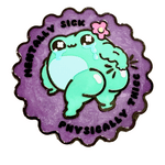 Physically Thicc Muscle Frog enamel pin by Pinbuds