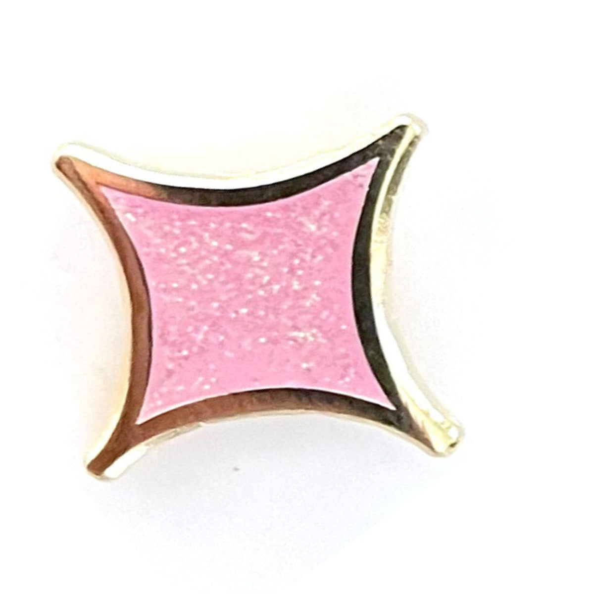 Pink Glitter Star enamel pin by Pinbuds