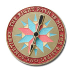 Spinning Compass enamel pin, hard enamel