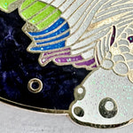 Rainbow Scales Fish enamel pin, gold plating