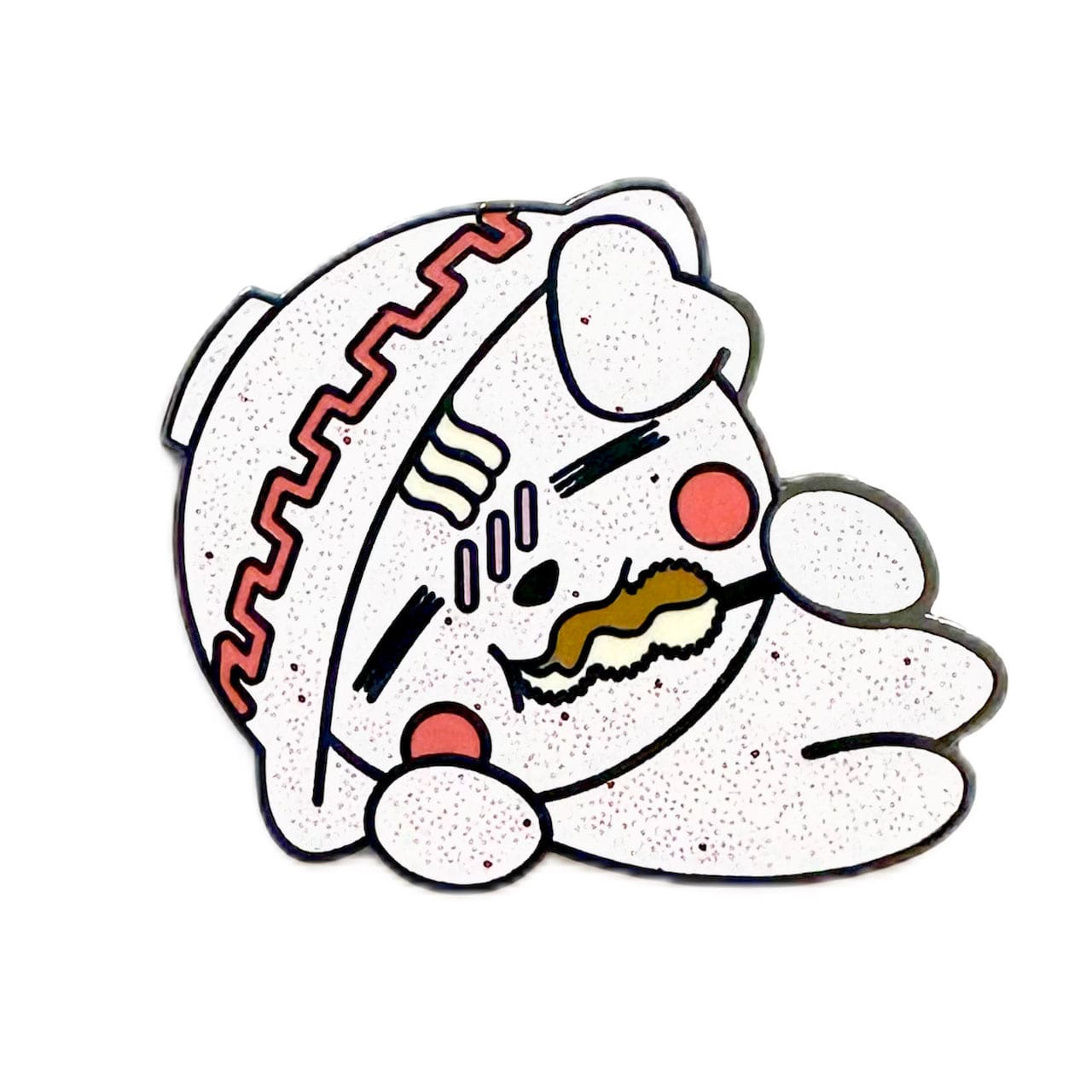 Pinbuds Enamel pin Ramen obsessed dog pin - Sanomari from Tochigi (Japan Mascot collection)