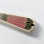 Ramen Wave & Chopsticks enamel pin, pearlescent