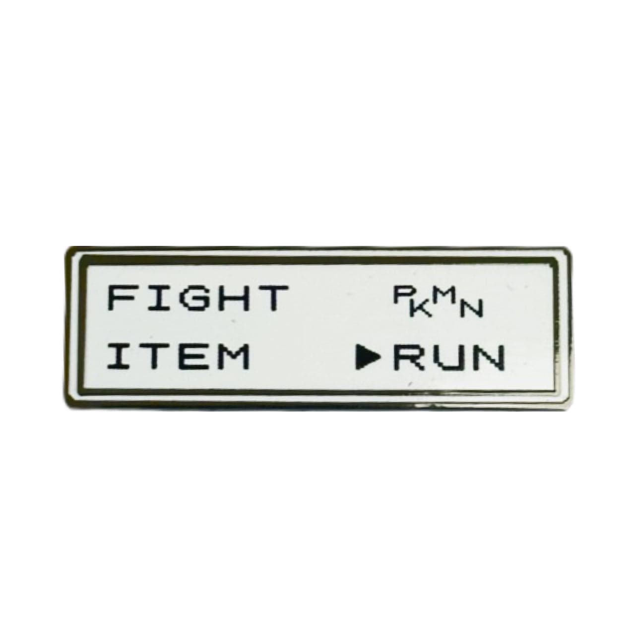 Pinbuds Enamel pin Run from the fight pin