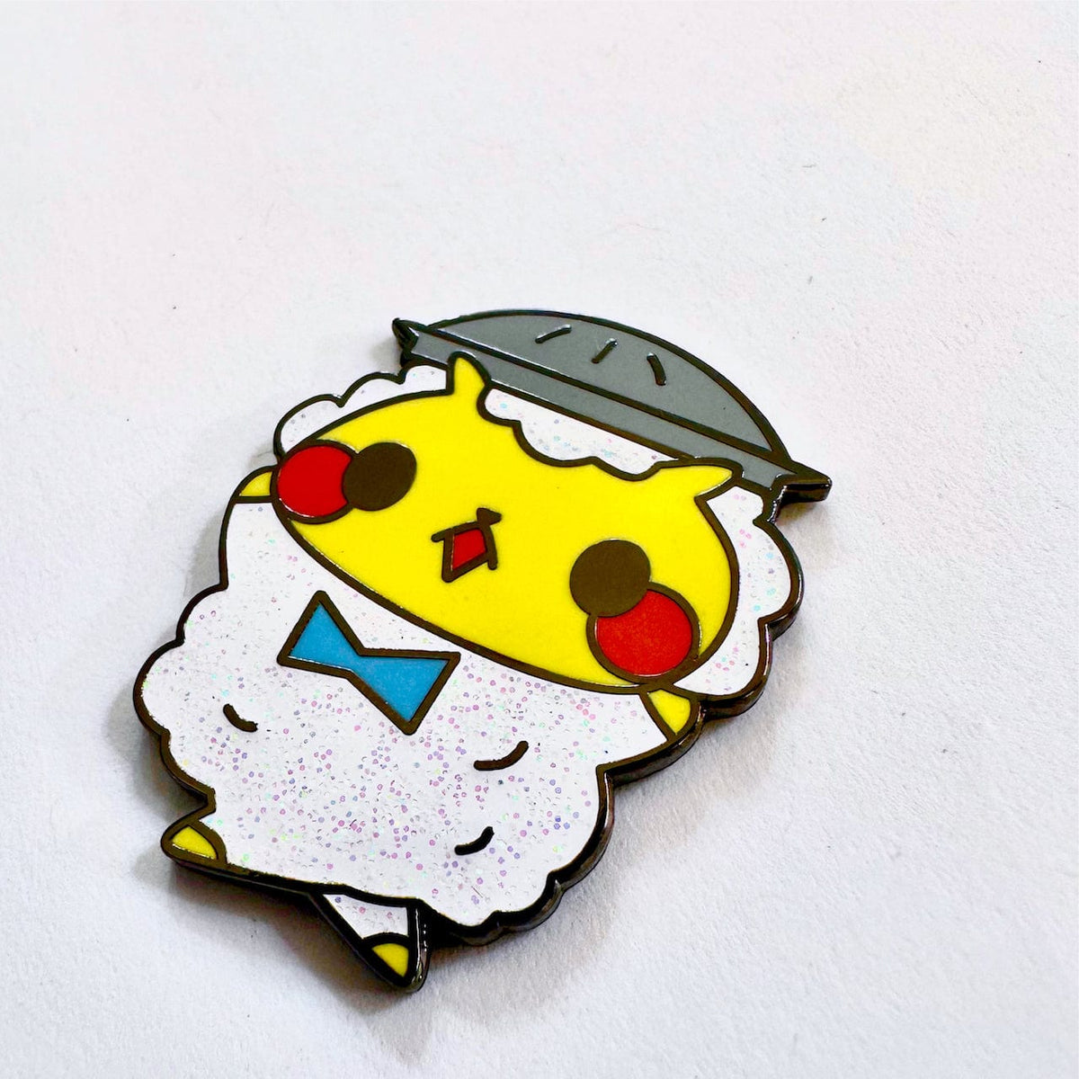 BBQ Lamb Mascot enamel pin, hard enamel