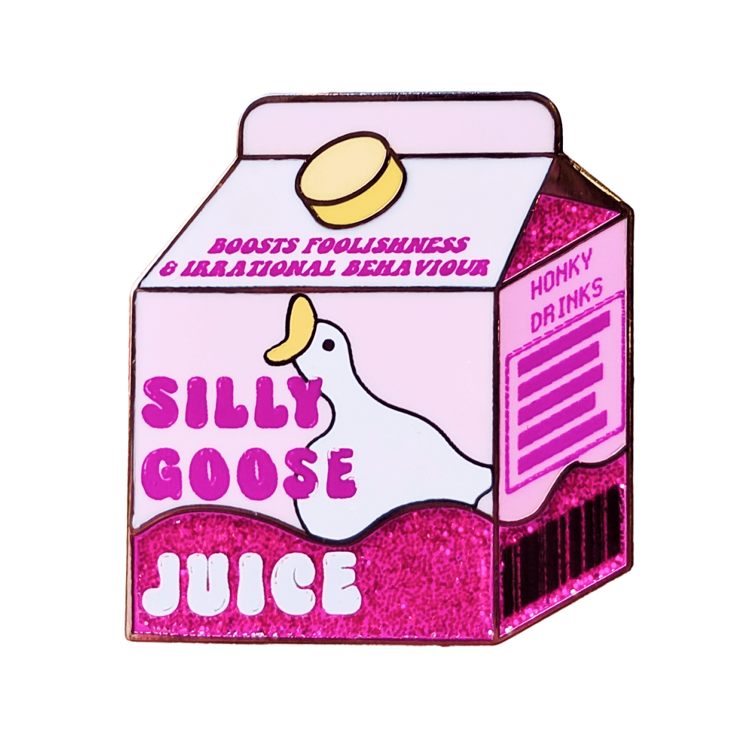 Pinbuds Enamel pin Silly Goose Juice enamel pin