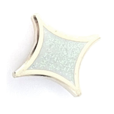 Silver Glitter Star Pin