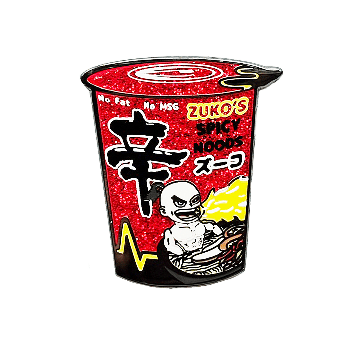 Spicy Noods enamel pin by Pinbuds