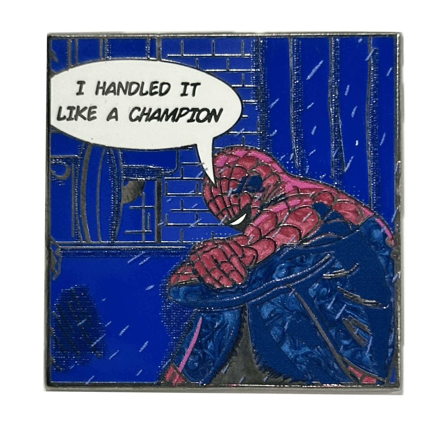 Pinbuds Enamel pin spider handled it like a champ Enamel pin