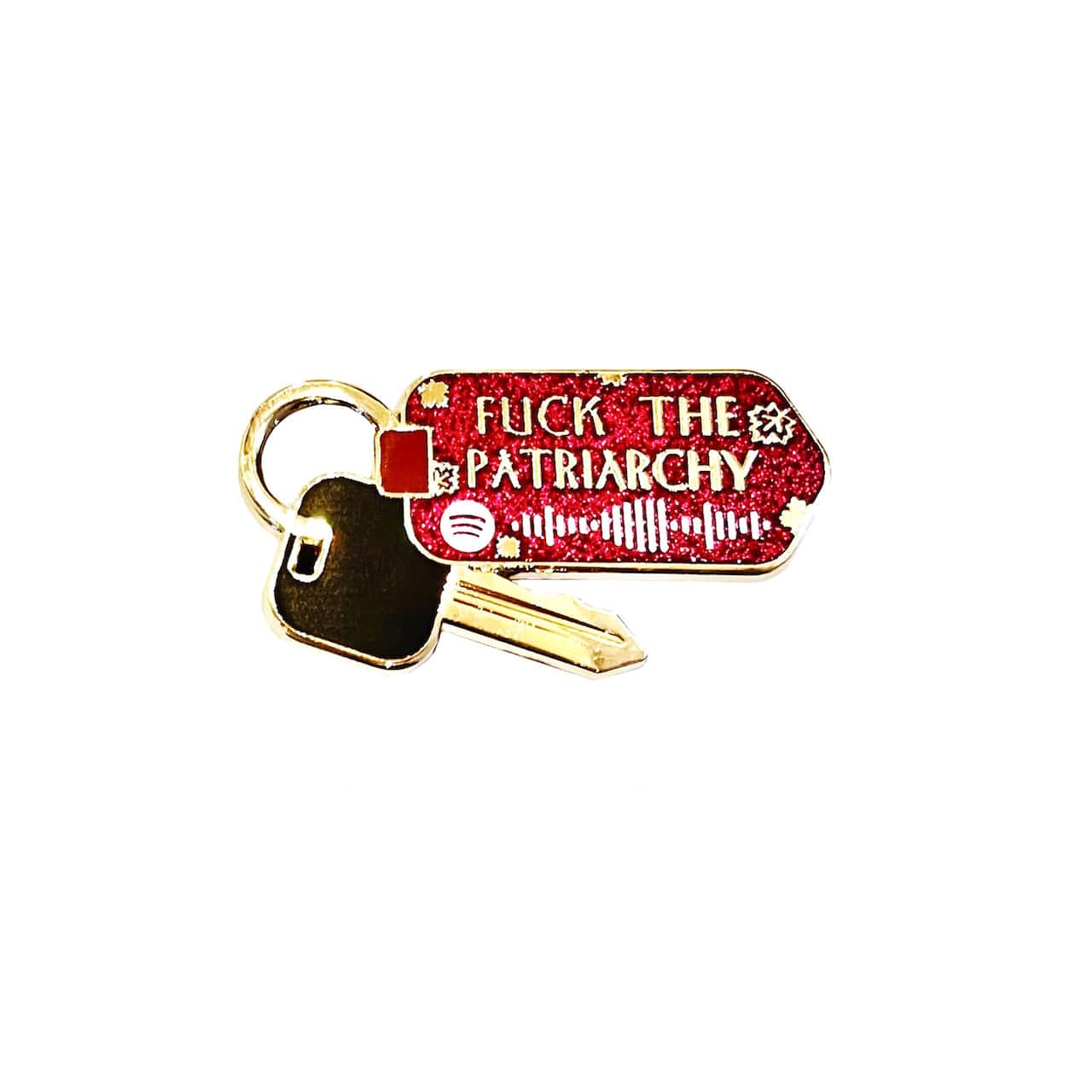 pinbuds Enamel pin Spotify Code keychain (Plays "All Too Well")