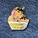Takoyaki Animal X enamel pin, hard enamel