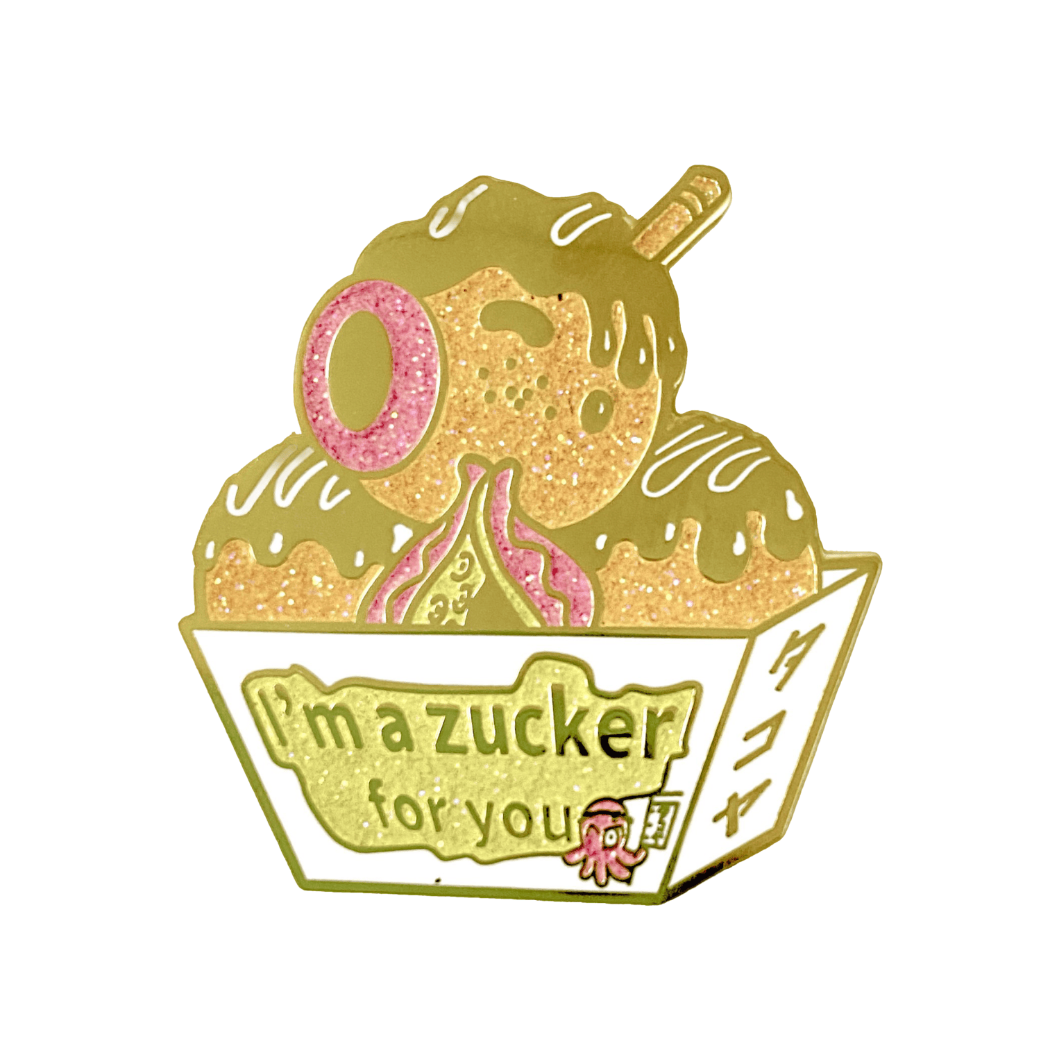 pinbuds Enamel pin Takoyaki Octopus Pin