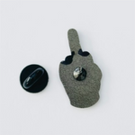 Thing Flipping Bird Hand enamel pin, hard enamel