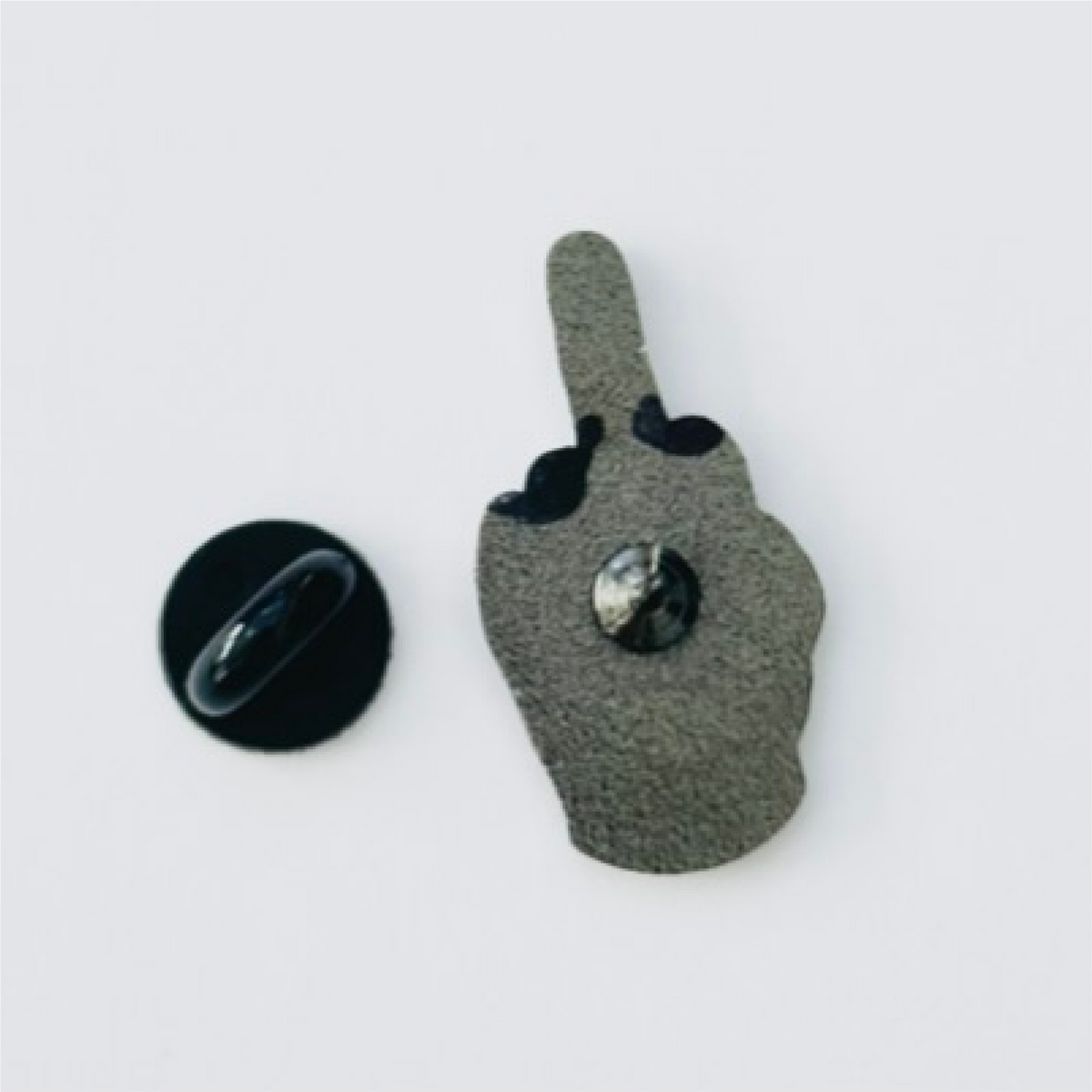 Thing Flipping Bird Hand enamel pin, hard enamel