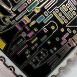 Tokyo Nights Stamp enamel pin, pearlescent