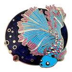 Transgender Scales Fish enamel pin, hard enamel