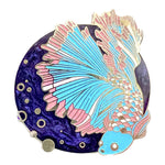 Transgender Scales Fish enamel pin, designed in Sydney