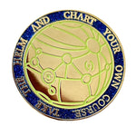 Treasure Planet Map enamel pin, glow in the dark