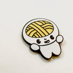 Udon Noodle Boy Mascot enamel pin, hard enamel