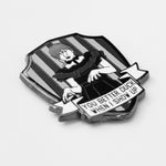 "You Better Duck" Dance Quote enamel pin, black plating