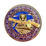 The Past Can Hurt Spinning Quote enamel pin, gold plating