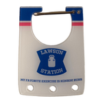 Lawsun Station Bag Acrylic Charm by Pinbuds, acrylic clip cut-out