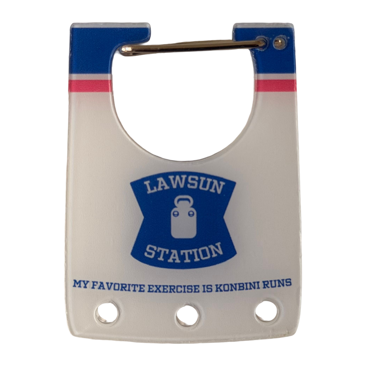 Lawsun Station Bag Acrylic Charm by Pinbuds, acrylic clip cut-out