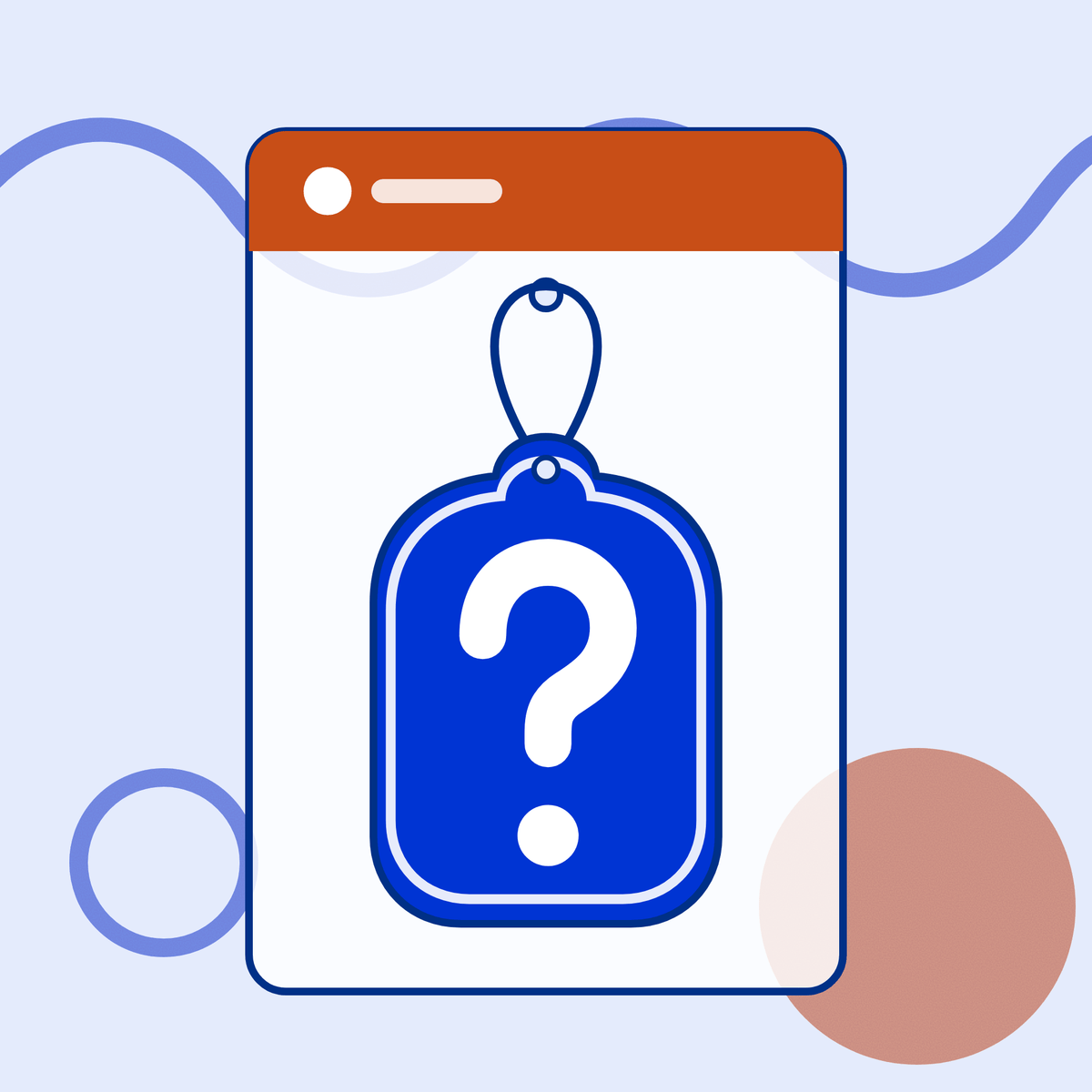 Mystery Air Freshener by Pinbuds: a hanging air freshener on its scent card with a big question mark, design and scent picked at random