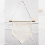 Pin Display Banner with Wood Hanger - White Sky, designed in Sydney