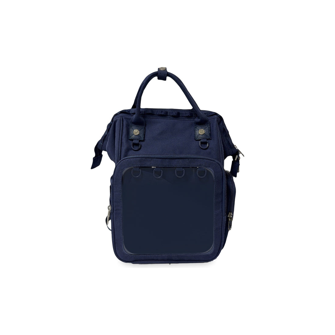 Everyday ITA Bag: 15" Anti-Theft Canvas Laptop Backpack + 2 Pin Inserts - clean carry