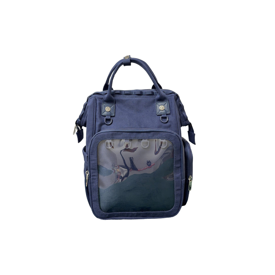 Everyday ITA Bag: 15" Anti-Theft Canvas Laptop Backpack + 2 Pin Inserts - clean carry