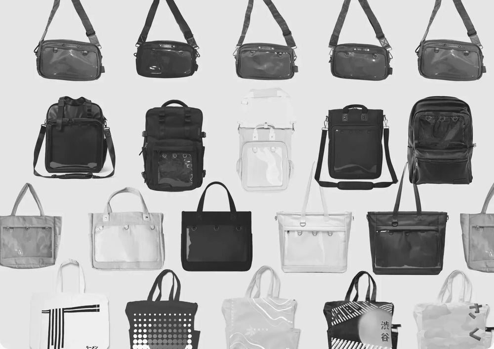 Ten years of Pinbuds ITA bags, from crossbody bags to totes and backpacks