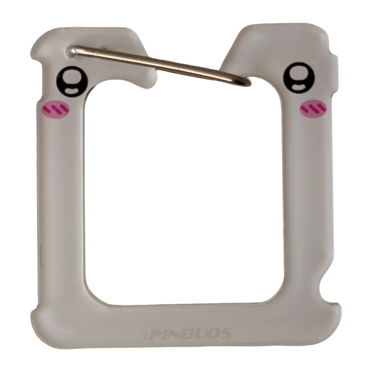 White Bread Clip by Pinbuds, acrylic clip cut-out