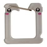 White Bread Clip by Pinbuds, acrylic clip cut-out