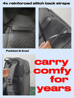 17" 4-Way ITA bag: reinforced backpack straps and padded, lined back panel
