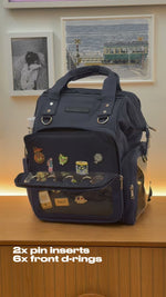 Dual window ITA backpack 15", navy, video
