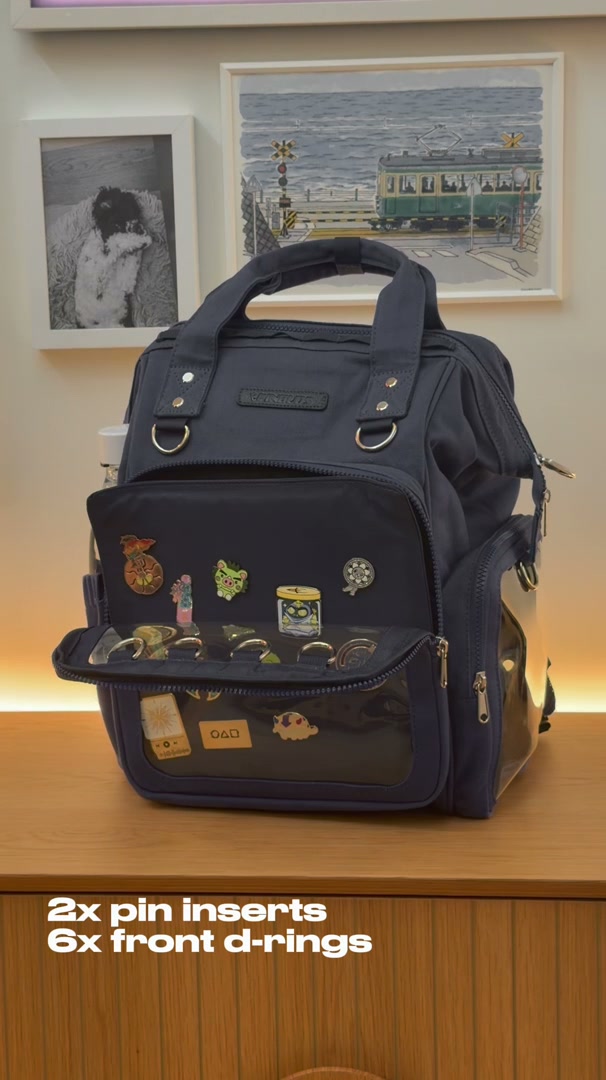 Dual window ITA backpack 15", navy, video