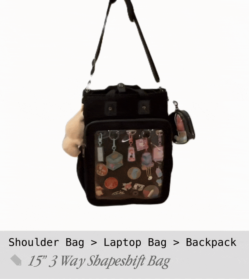 Shoulder, laptop, backpack in one loop