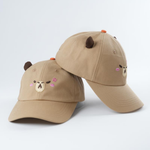Two Unhappy Cappy Dad Caps, side view showing the ears