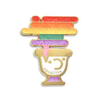 Equali-tea Pride enamel pin by Pinbuds